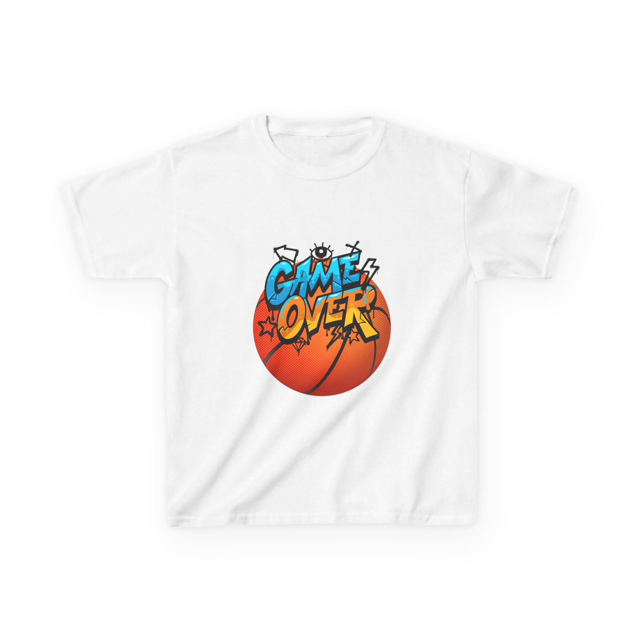 Kids Basketball Game Over Tee - Fun Sports Shirt, Birthday Gift, Playtime Outfit, Activewear, Summer Wear