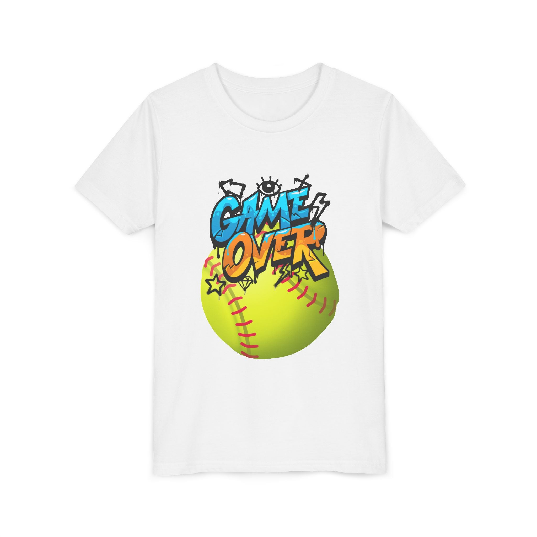 Youth Softball Game Over Tee, Sports Shirt for Kids, Youth T-Shirt for Players, Fun Game Day Top, Kid's Softball Apparel, Athletic Wear