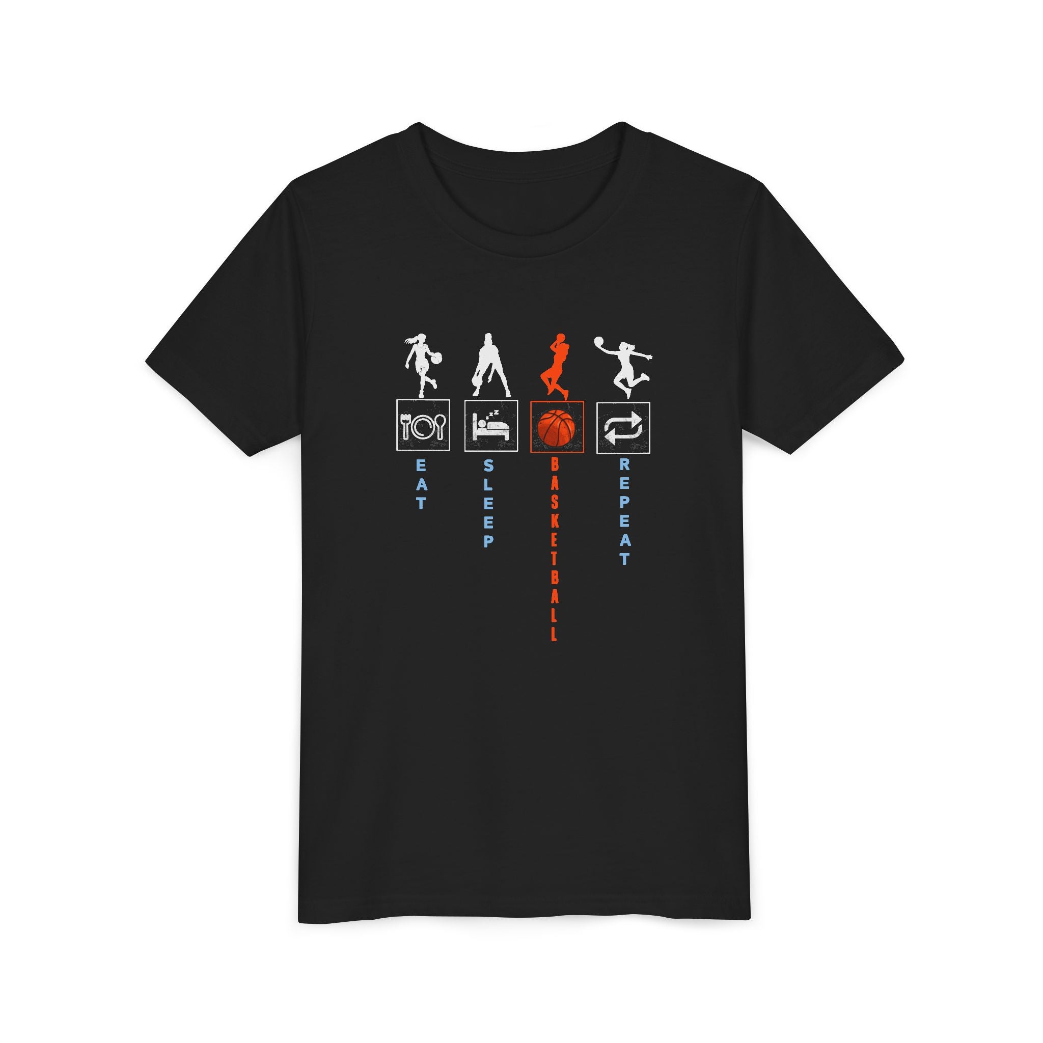 Basketball Enthusiast Youth Tee, Sporty Shirt for Kids, Perfect for Game Days, Birthdays, Supporters, Gift for Young Athletes