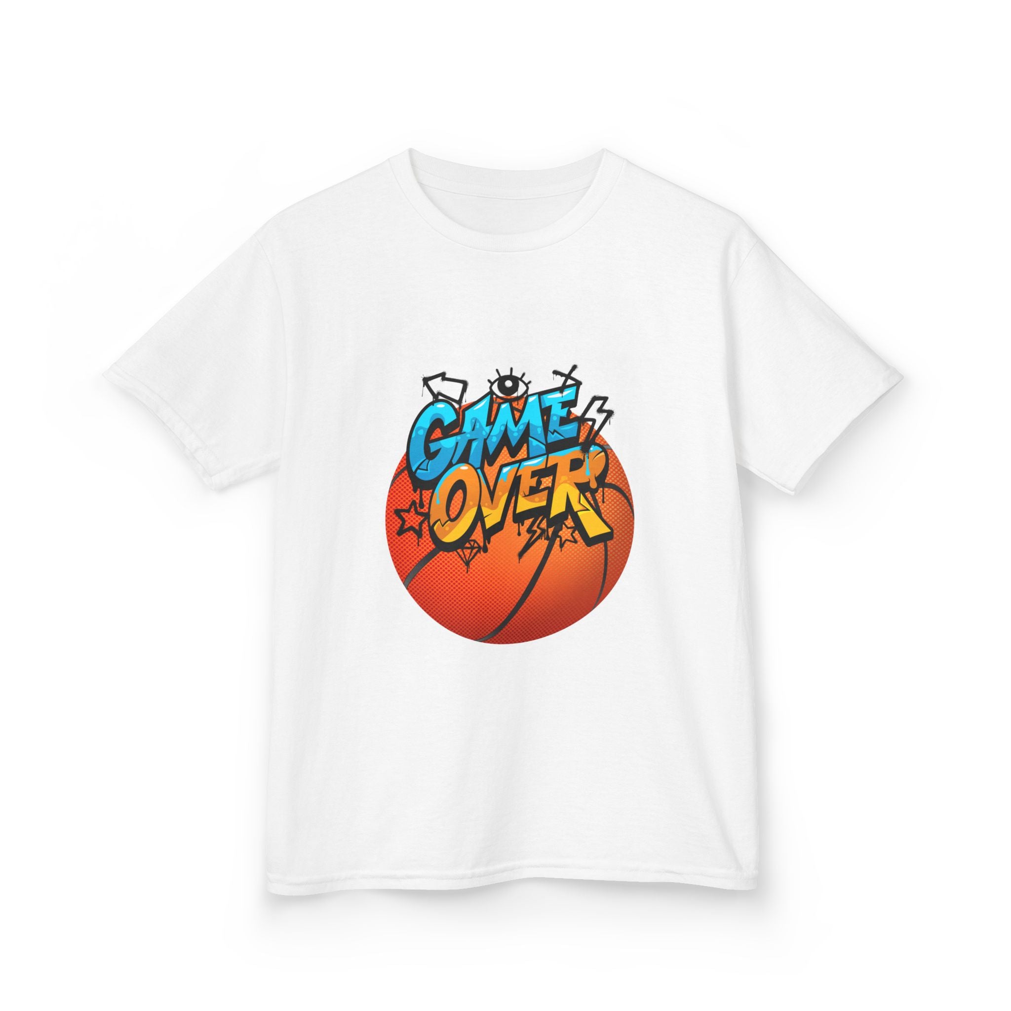 Kids Basketball Game Over Tee - Fun Sports Shirt, Birthday Gift, Playtime Outfit, Activewear, Summer Wear