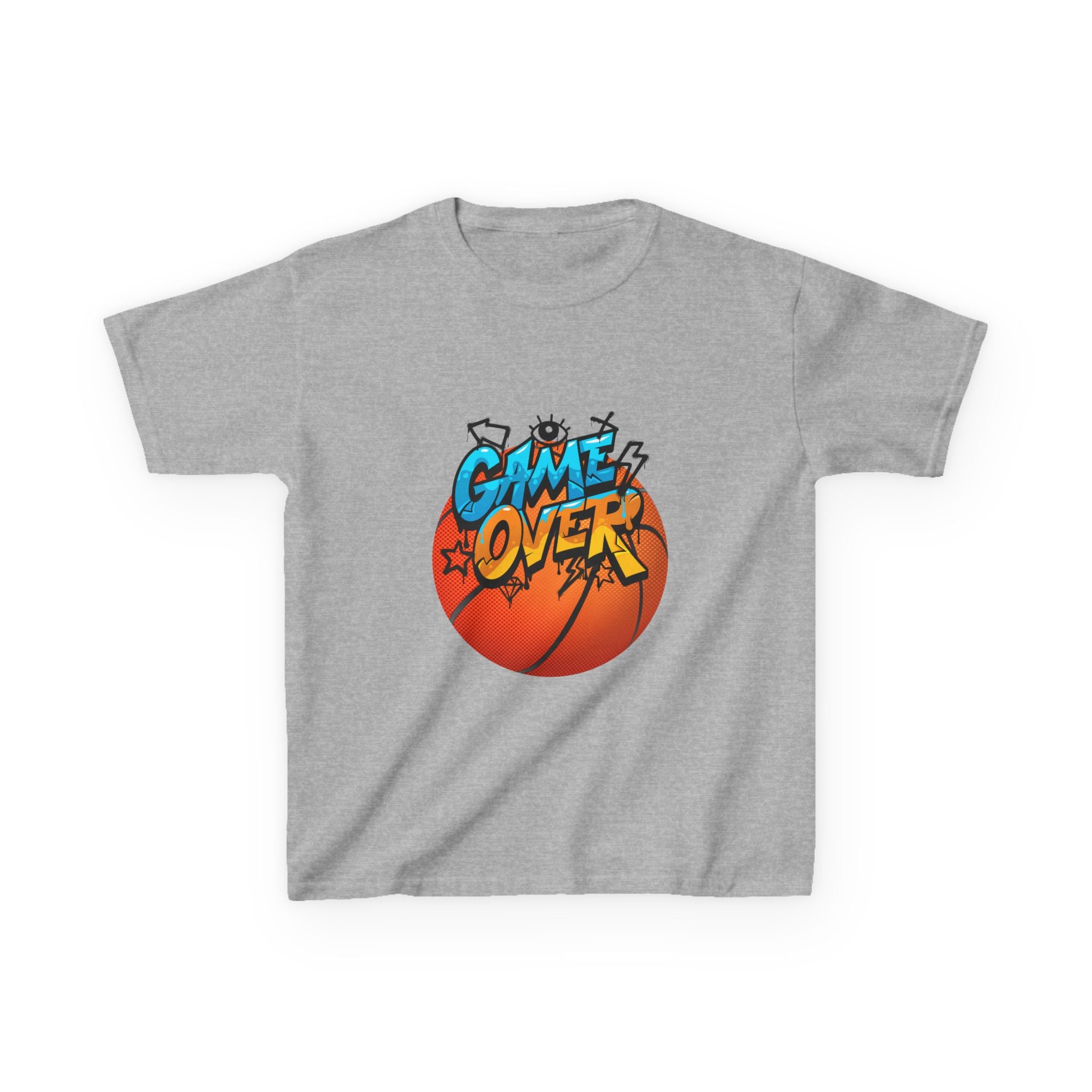 Kids Basketball Game Over Tee - Fun Sports Shirt, Birthday Gift, Playtime Outfit, Activewear, Summer Wear