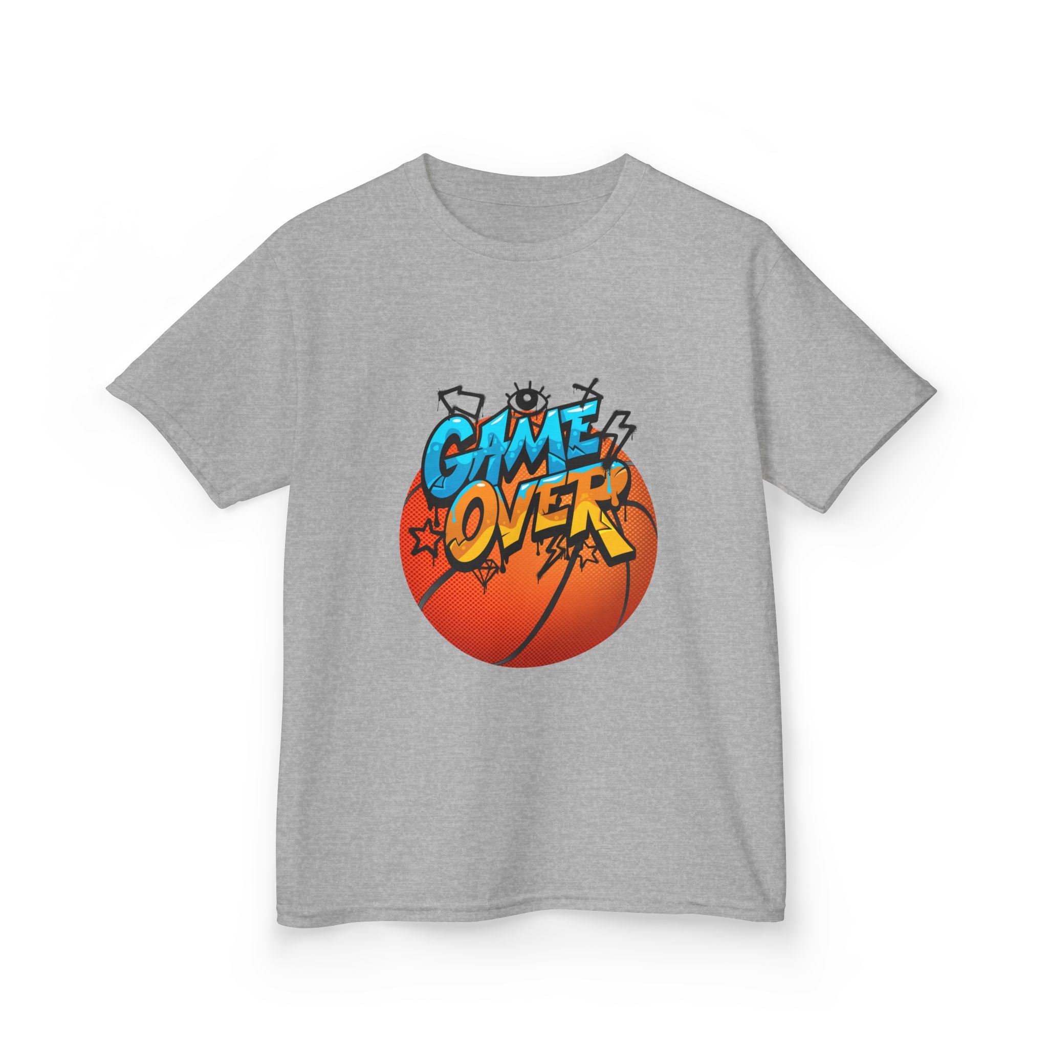 Kids Basketball Game Over Tee - Fun Sports Shirt, Birthday Gift, Playtime Outfit, Activewear, Summer Wear