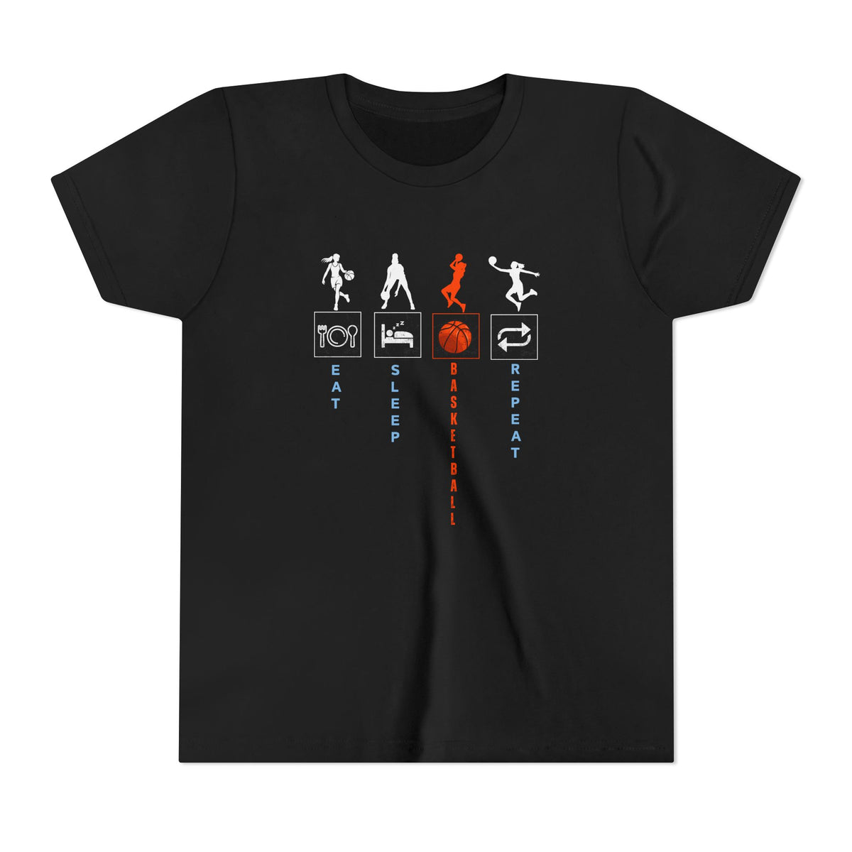 Basketball Enthusiast Youth Tee, Sporty Shirt for Kids, Perfect for Game Days, Birthdays, Supporters, Gift for Young Athletes