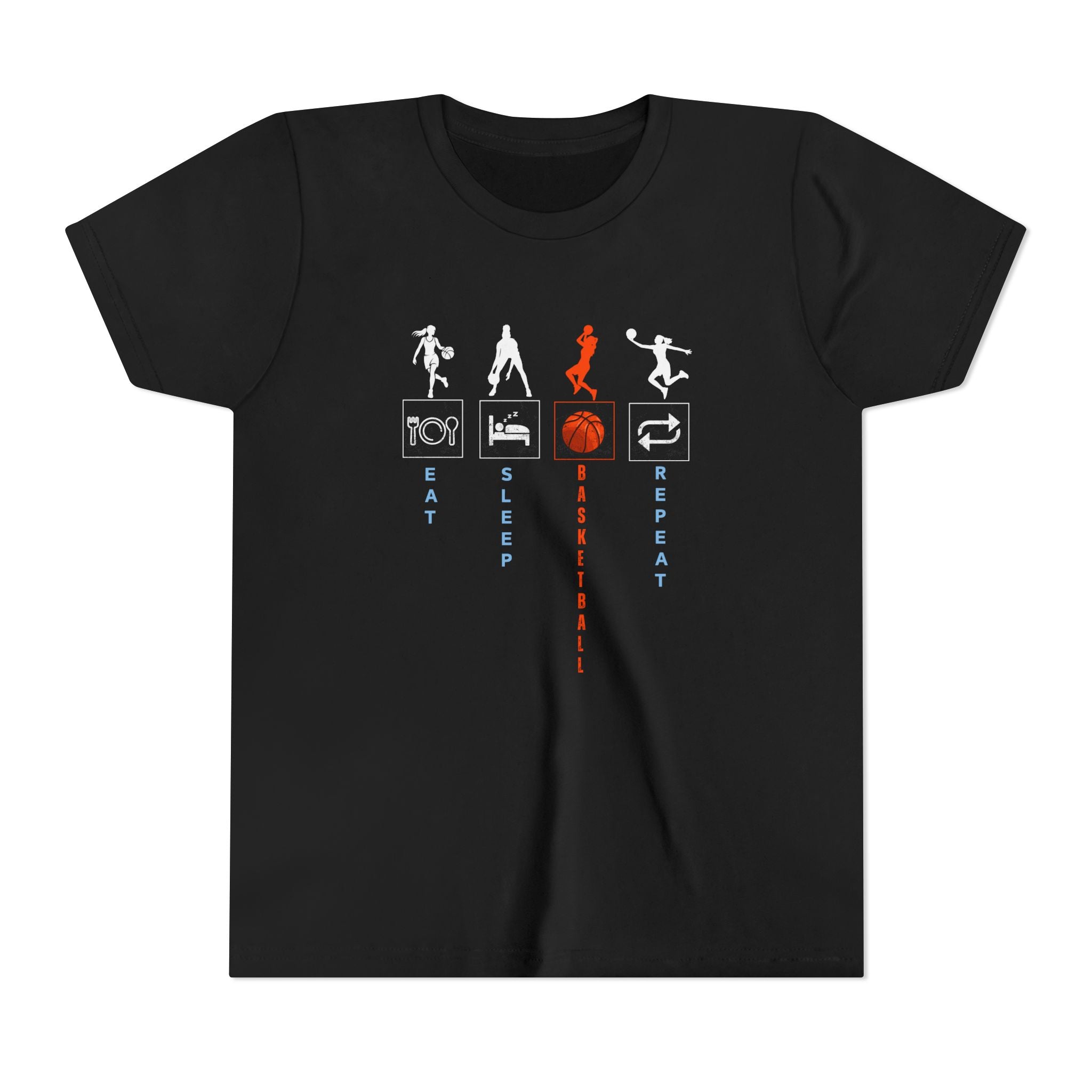 Basketball Enthusiast Youth Tee, Sporty Shirt for Kids, Perfect for Game Days, Birthdays, Supporters, Gift for Young Athletes